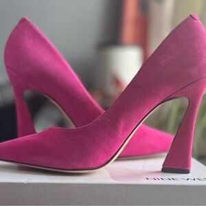Nine West Fuchsia Suede Pumps Sz 7